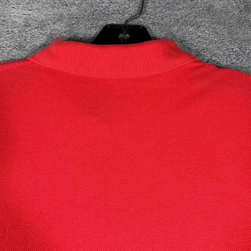 Polo Ralph Lauren Mens Large Red Cotton Pique Short Sleeve Polo Shirt Small Pony
